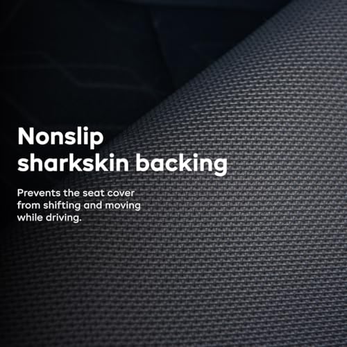 Nonaste Premium Car Seat Protector - Made with Neoprene to Resist Sweat, Odors, Spills & Pets - Odor-Resistant, Waterproof, Sweatproof & Easy to Clean Athletic Car Seat Protector - Black, 1 Pack