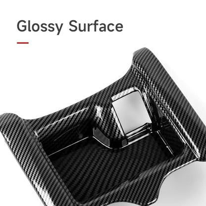 for Honda CR-V 2017 2018 2019 Accessories Cup Water Frame Decals CRV ABS Carbon Fiber Stickers, B - color: 2017-2019 Cup Holder Frame