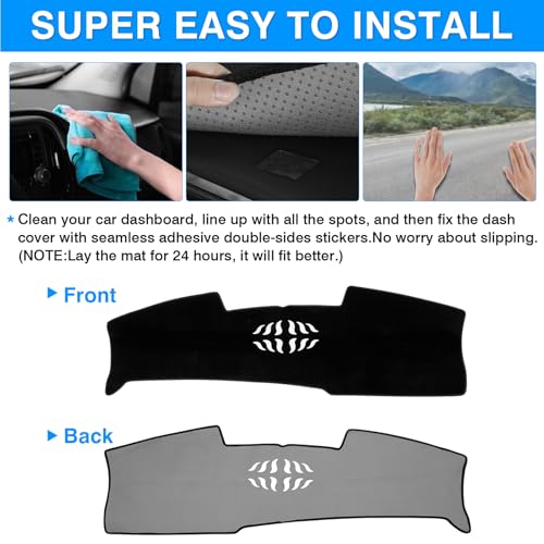 Autorder Dashboard Cover Mat for Hyundai Tucson 2025 2026 Accessories Dash Cover Upgrade Velvet Dash Mat Sunshade Glare UV Rays Protector - size: 2025 2026 Hyundai Tucson