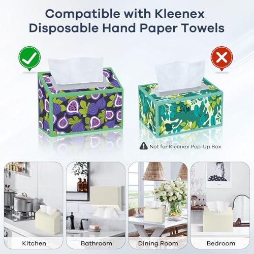 Acrylic Hand Towel Box Cover Compatible with Kleenex Disposable Hand Towels Wall-Mounted Paper Towel Dispenser Suitable for Tabletop, Bathroom, Car, and Office Use Valentine's Day Gifts (Beige) - color: Beige