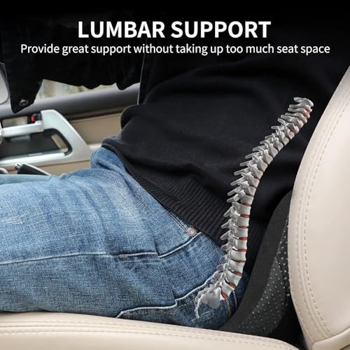 Livtribe Car Seat Cushion - Memory Foam Car Seat Pad - Sciatica & Lower Back Pain Relief - Car Seat Cushions for Driving - Road Trip Essentials for Drivers(Classic Black) - color: Classic Black