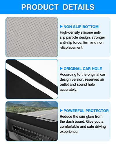 Autorder Dashboard Cover Mat for 1981-1991 Chevrolet Chevy C/K/R/V Series Blazer, GMC C/K/R/V Series Jimmy Accessories Dash Cover Flannel Dash Mat Sunshade Glare UV Rays Protector - size: 1981-1991 Chevy C/K/R/V