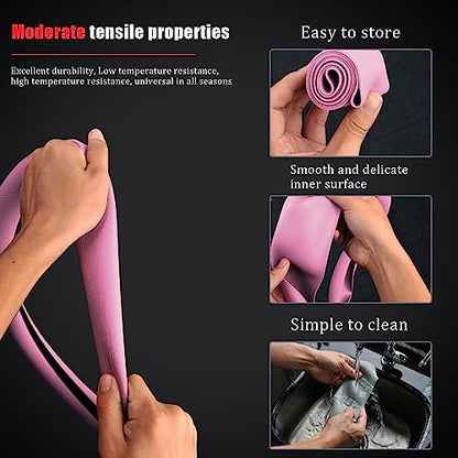 JDDRY Car Steering Wheel Cover,Silicone Steering Wheel Protector,Universal Fit Automotive Steering Wheel Cover,Steering Wheel Protective Cover(Pink,1PC) - color: Pink