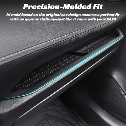 CARFIB Passenger Storage Organizer Mat Fit for Toyota RAV4 2025 2024 2023 2022 2021 2020 2019 Glove Box Organizer Tray Interior Insert Accessories - style: Passenger Side