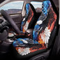 Eagle American Flag Printed 2 Pcs Car Front Seat Cover Waterproof, Non Slip Car Seat Cushion Protector Compatible with Airbag, Universal Fits for Most Auto SUV Truck Sedan - color: Blue and Red - Eagle American Flag