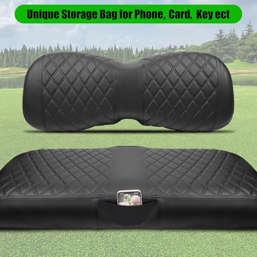 Golf Cart Seat Covers Compatible with Yamaha Drive G29 2007-2016 and 2017+ Drive 2 Carts, Made Thick Premium Marine Leather Custom Diamond Stripe Soft Comfortable/Anti-Scratch/Anti-Fading - style: Fit Yamaha Drive G29&Drive2