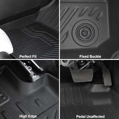 Floor Mats for Honda HR-V 2023-2026, All Weather Floor Mats Trunk Cargo Liner with Backrest Protectors and Door Sill Guards Accessories, Full Coverage Set - style: For Honda HR-V | 2023-2026