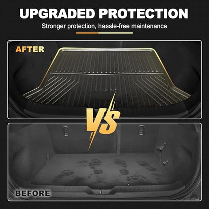 Floor Mats & Cargo Mats Set Fit for Mazda CX-30 2020-2026 All Weather Floor Liners Heavy Duty Car Mats Trunk Liner TPE Heavy Duty Non-Slip Automotive Floor Liners Full Set CX30 Accessories - style: 1)20-25 CX-30 Floor & Cargo Mats