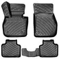RizLiner BMW X1 2016-2022 & X2 2018-2023 Floor Mats 3D Custom Fit Compatible with BMW X1 & X2 Rubber Car Mats Laser Measured 1st & 2nd Row Floor Liners All Weather TPE (Front & Rear, Black) - size: X1 2016 - 2022 / X2 2018 - 2023