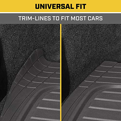 CAT Heavy Duty SUV Black Cargo Liner & Car Trunk Mat - Universal Trimmable All Weather Cargo Mats for Back of SUV - SUV Trunk Mat & Carpet Cover Trunk Liner - Cargo Cover Trunk Cover 53" x 36.25" - color: Black
