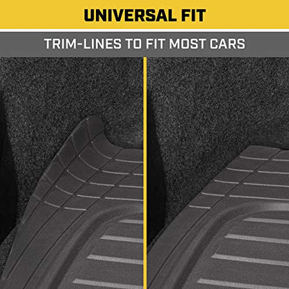 CAT Heavy Duty SUV Black Cargo Liner & Car Trunk Mat - Universal Trimmable All Weather Cargo Mats for Back of SUV - SUV Trunk Mat & Carpet Cover Trunk Liner - Cargo Cover Trunk Cover 53" x 36.25" - color: Black