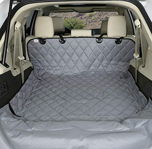 4Knines SUV Cargo Liner for Dogs – Dog Trunk Cover – Heavy-Duty, Waterproof Pet Seat Protector – Durable Cargo Liners for Dogs – USA-Based Company - Small (Grey) - color: Grey, size: Small