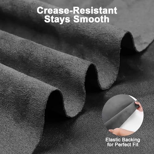 Premium Black Suede Fabric Wrap - 17x70 inch Suede Wrap for Car Interior - Self-Adhesive Microfiber and Synthetic Leather, Stretchable Interior Film for Car and Home Decor