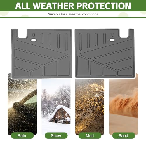 3rd Row Seat Back Mat for 2025 2026 Toyota 4Runner 7 Seats Gas, Backrest Mats Rear Seatback Cover All Weather TPE Protector Cargo Liner Accessories(Not for Hybrid EV/i-Force MAX) - size: 7Seats-Seatback Mat(3rd Row)