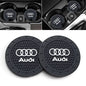 TACOMA Car Cup Holder Coaster for Audi Recessed Silicone Cupholder Coaster Interior Accessories 2.75in 2Pieces Black - color: Black-02