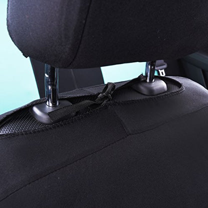 CAR PASS Line Rider Sporty Cloth 11PCS Universal Fit Car Seat Cover -100% Breathable with 5mm Composite Sponge Inside,Airbag Compatible,3zipper Bench(Full Set, Black and Mint) - color: Black and Mint, size: Full Set