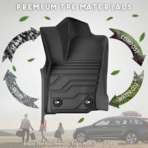 KARPAL Floor Mats Fit for Toyota 4Runner 2025 2026 5-Seat (NOT fit Hybrid/7-Seat), Custom Fit All Weather TPE Floor Liners, 1st & 2nd Row & Cargo & Backseat Mat, 4 Runner TRD/SR5/Limited Accessories - style: 2025-2026 | For Toyota 4Runner (Not Hybrid) | 1