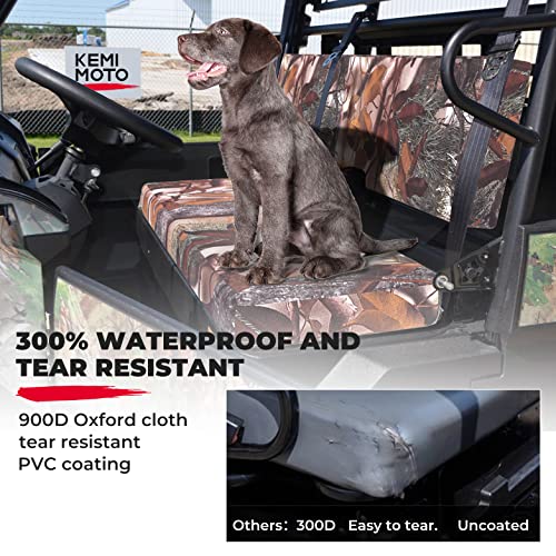KEMIMOTO Front Bench Seat Cover Compatible with Kawasaki Mule PRO-FXT DXT FX DX 2015-2026 Replace OEM Part KAF080-039 Camo Rear Seat Cover - color: Camouflage