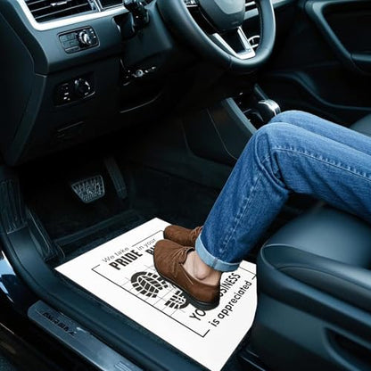 White Car Paper Floor Mats,100Pcs Vehicles Disposable Floor Pads,Temporary Cars Floor Protector,Automotive Mat Covers Protector,Waterproof Car Foot Pads Protective Papers,16x20inch (New Packaging