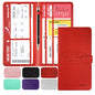 Car Registration and Insurance Card Holder with Magnetic Closure, Leather Vehicle Glove Box Automobile Documents Paperwork Wallet Case Organizer for ID, Driver's License, Key Contact Information Cards