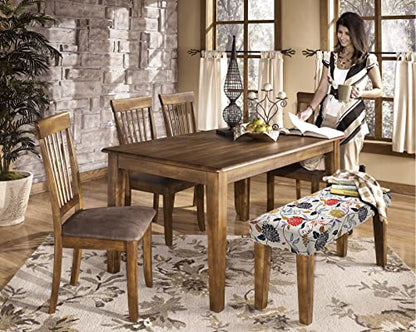 Fuloon Stretch Dining Bench Cover, Anti-Dust Removable Bench Slipcover Washable Seat Cushion Protector for Bedroom, Kitchen, Hotel, Banquet (Flower Apricot) - color: Flower Apricot