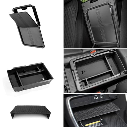 Center Console Organizer Armrest Box Tray Glovebox Hidden Storage Compartment Compatible with Honda CR-V 2023 2024 2025 2026 Accessories -3PCS