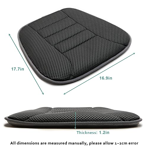 AEROiVi Car Seat Cushion for Driving, Breathable 3D Air Mesh, Non-Slip Bottom, Comfort Car Seat Protector, Car Seat Pad Also Works with Truck and Office Chair Home - size: 1.2 inch thick