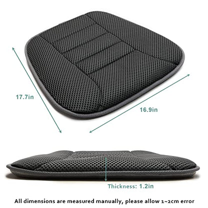 AEROiVi Car Seat Cushion for Driving, Breathable 3D Air Mesh, Non-Slip Bottom, Comfort Car Seat Protector, Car Seat Pad Also Works with Truck and Office Chair Home - size: 1.2 inch thick
