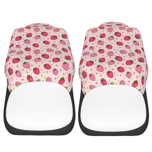 Dujiea Pink Strawberry 2 Pcs Universal Auto Seat Covers Front Seats Only, Vehicle Bucket Seat Protectors Fit for Most Car SUV Sedan and Truck - color: Strawberry