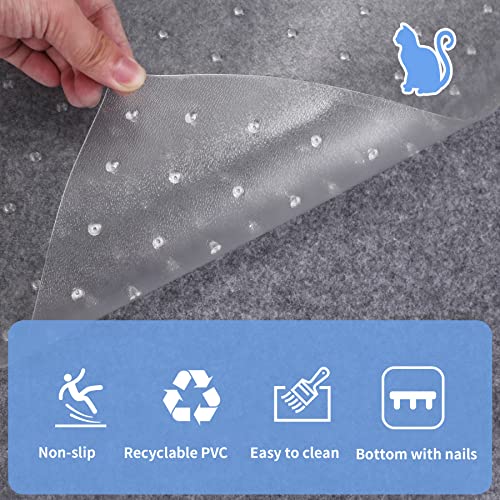 3.6 Feet Cat Carpet Protector, Non-Slip Carpet Protector for Pets, Carpet Scratch Stopper from Scratching Carpet at Doorway - size: 3.6FT-1PC