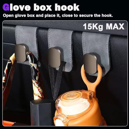 6Pcs for Honda Pilot 2023-2026, Ridgeline & Passport 2024-2026, Center Console Organizer Tray Cup Holder Pads Car Seat Headrest Hooks Glove Box Hook Interior Accessories