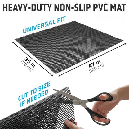 Non Slip Roof Mat - Soft Protector Mat and Car Roof Liner for All Vehicles - All Weather Grip for Roof Cargo Rack Scratch Protection (47 x 35 in)
