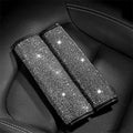 Bling Bling 2PCS Car Safety Belt Covers - Crystal Diamond Seat Belt Shoulder Pads for Women or Girls (Silver) - color: Silver
