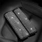 Bling Bling 2PCS Car Safety Belt Covers - Crystal Diamond Seat Belt Shoulder Pads for Women or Girls (Silver) - color: Silver