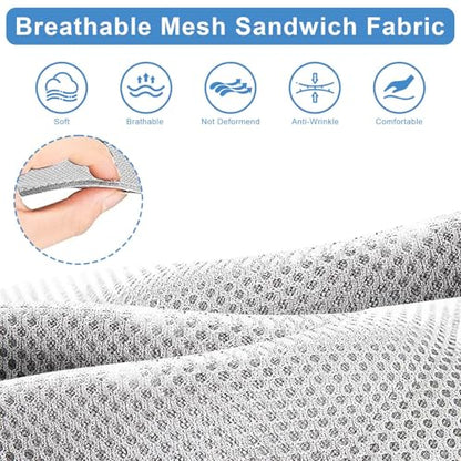 MOSNAI Golf Cart Rear Seat Cover for EZGO Club Car Yamaha Aftermarket Rear Seat Cushion, Breathable Mesh & Leather, Stay Cool on Hot Sunny Days, Perfect for Neighborhood Rides and Golf Course - style: Fit Aftermarket Rear Seat