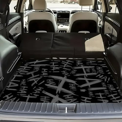 Universal Car Trunk Mat 29" x 39", Letter Art Graffiti All Weather Trunk Protection Cargo Liner, Durable Cargo Mat Rear Trunk Liner, Stylish Vehicle Interior Accessories Suitable for Most Car Models - color: Letter Art Graffiti