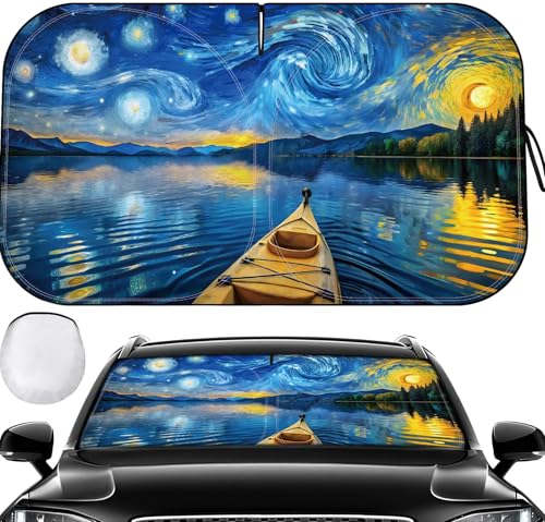 Windshield Sun Shade - Windshield Sun Shade Foldable Offers Ultimate Protection for Car Interior UV Protection Car - color: Multicolor