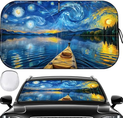Windshield Sun Shade - Windshield Sun Shade Foldable Offers Ultimate Protection for Car Interior UV Protection Car - color: Multicolor