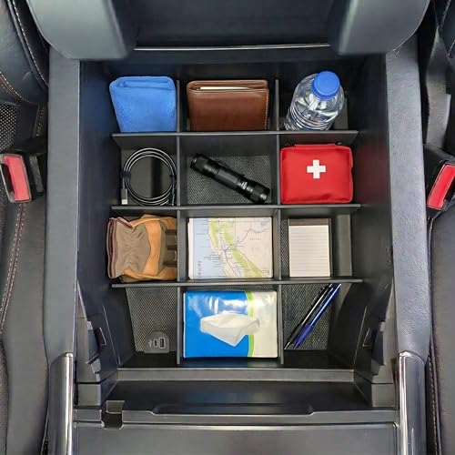 Center Console Organizer for Ford F150 (2021-2026) (Full Console w/Bucket Seats ONLY) - Made in USA - Select 2024-2026 Models - SLX169