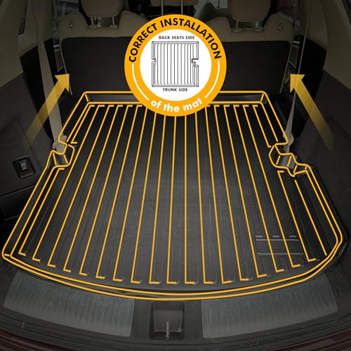 Premium Cargo Liner for Acura MDX 2014-2020 - 100% Protection - Custom Fit Car Trunk Mat - Easy-to-Wash & All-Season Black Cargo Mat - 3D Shaped Laser Measured Trunk Liners for Acura MDX 2014-2020. - size: Trunk liner 2014-2020