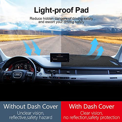 Dashboard Cover Dash Cover Mat Pad Compatible with 1999-2006 GMC Sierra/Chevy Chevrolet Silverado,2000-2006 GMC Yukon XL/Chevy Suburban Tahoe Avalanche(99-06, Black) - color: Black