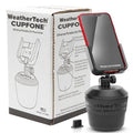 WeatherTech CupFone, Universal Cup Holder Phone Mount for Cars – Adjustable & Secure Fit with Open Access for Charging – Compatible with iPhone, Android - Black