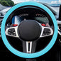 JDDRY Steering Wheel Cover - Silicone Protector - Universal Fit - Light Blue (1PC) - color: Light Blue
