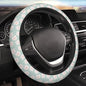 Car Steering Wheel Cover,Flower Universal Non Slip Wheel Protector 15 Inch Elastic Car Accessories for Men Women - color: Flower