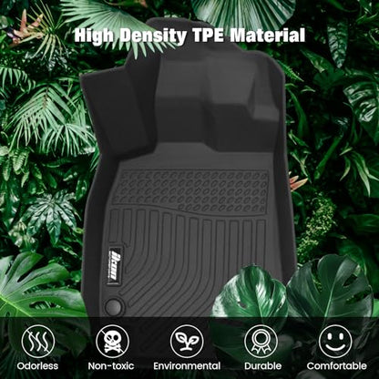 FREEMOTOR802 Compatible with 2012-2018 Audi A6 A7 A6 Quattro A7 Quattro RS7 S6 S7 Floor Mats, Black 3D Molded Carpets Liner 1st 2nd Row 3PC TPE Thermo Plastic Elastomer All Weather Protector - size: For Audi A6 A7 RS7 S6 S7 2012-2018