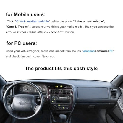 Dash Cover Mat Custom Fit for Toyota Avalon Dashboard Cover Pad Carpet Protector F223 (Beige) - color: Beige