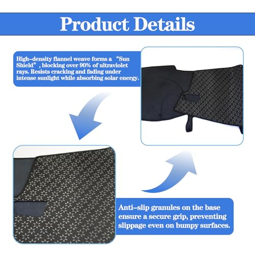 Flannel Dash Cover Pad For New Tesla Model Y Juniper 2025 2026 Dashboard Cover Mat [Anti-Glare and Sun Protection] Protector Dashboard Pad Dash Mat for Model Y Juniper Interior Accessories Black - size: Flannel for 2025 Model Y Dash Mat