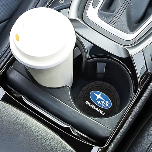 Car Cup Holder Coaster for Subaru Series Cupholder Coaster Interior Accessories 2.75in 2Pack - color: Black-11