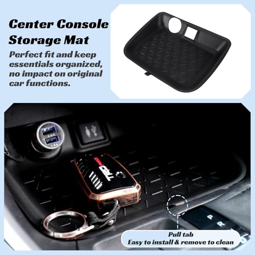 CARFIB Center Console Storage Organizer Tray Fit for Toyota RAV4 2025 2024 2023 2022 2021 2020 2019 Glove Box Organizer Tray Interior Insert Accessories 3PCS - style: Driver + Glove Box + Central Organizer Tray