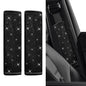 2PCS Bling Seat Belt Covers, Seat Belt Cover Pad, Car Seatbelt Shoulder Pads with Rhinestone, Auto Accessories Comfortable Automotive Neck Shoulder Mat Cushion for Car Truck SUV (Black) - color: Black